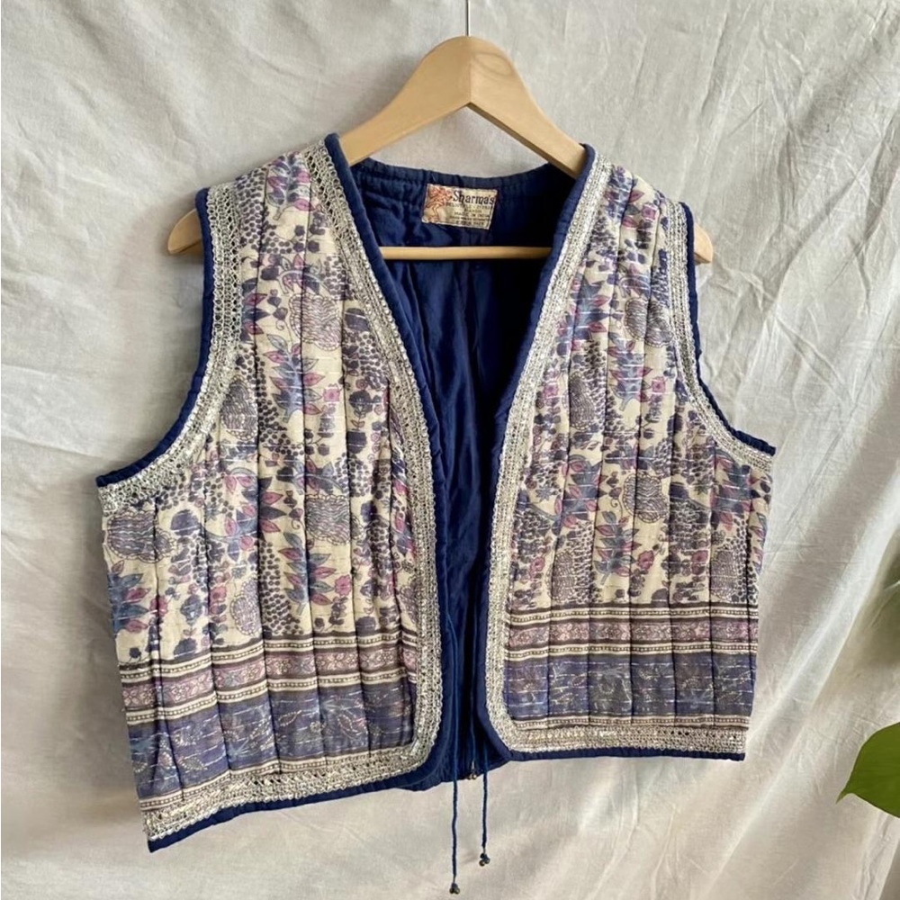 Vintage 70s handmade Indian vest